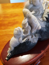 Load image into Gallery viewer, Jade Stone Hand Carved Happy Buddha Figure