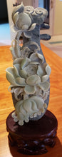 Load image into Gallery viewer, Tall Jade Stone Hand Carved Underwater Free Form