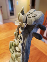 Load image into Gallery viewer, Tall Jade Stone Hand Carved Underwater Free Form