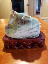 Load image into Gallery viewer, Jade Stone Hand Carved Ancient Mountain Scene II