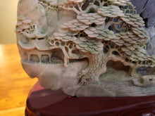 Load image into Gallery viewer, Jade Stone Hand Carved Ancient Mountain Scene III