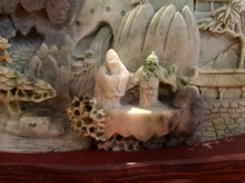 Load image into Gallery viewer, Jade Stone Hand Carved Ancient Mountain Scene III