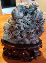 Load image into Gallery viewer, Jade Stone Hand Carved Ancient Mountain Scene IV