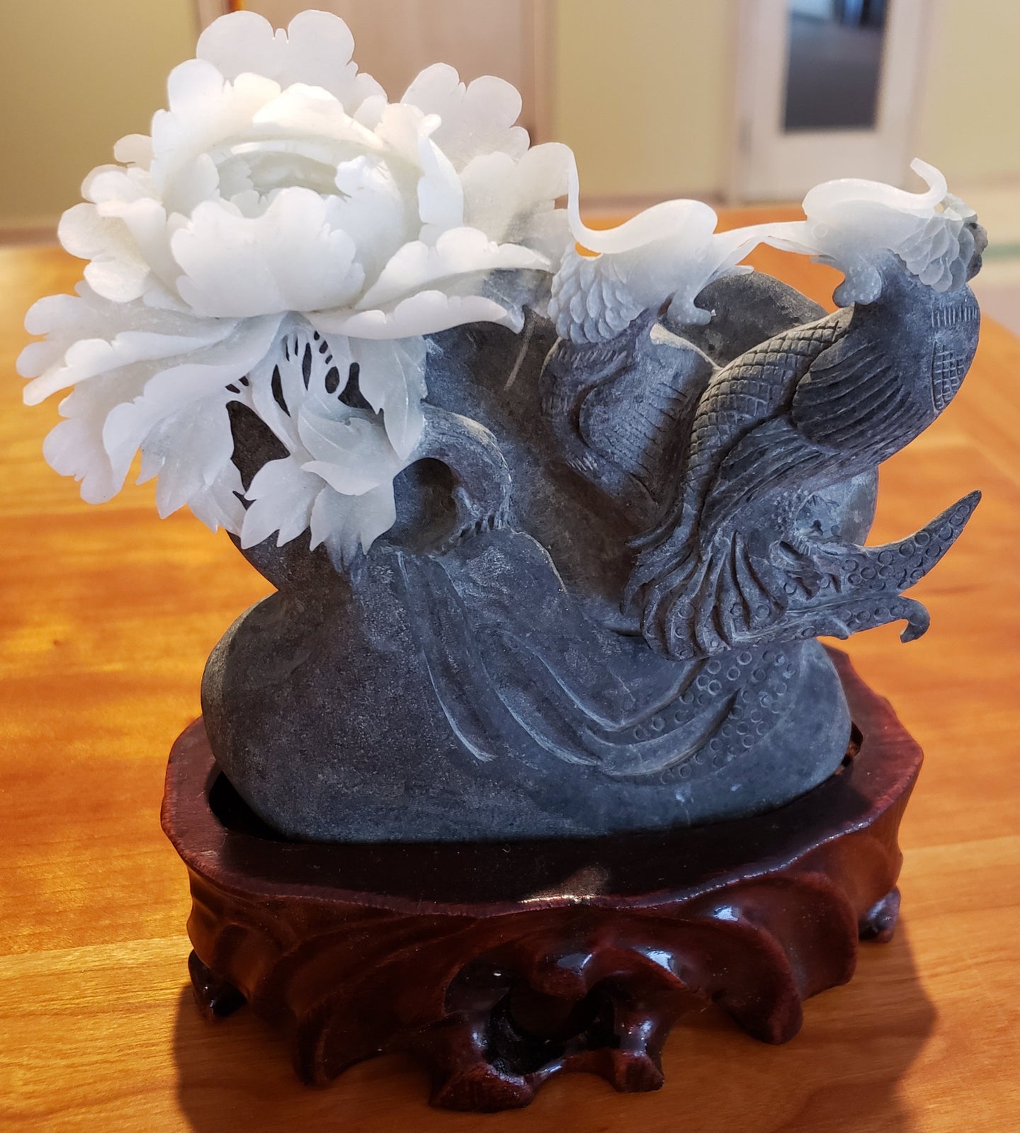 Jade Stone Hand Carved Birds II