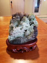 Load image into Gallery viewer, Jade Stone Hand Carved Ancient Mountain Scene VII