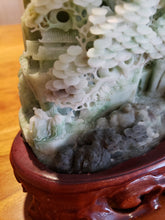 Load image into Gallery viewer, Jade Stone Hand Carved Ancient Mountain Scene VII