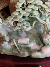 Load image into Gallery viewer, 10 Inch Large Jade Stone Hand Carved Ancient Mountain Scene VIII