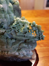 Load image into Gallery viewer, Jade Stone Hand Carved Ancient Mountain Scene X