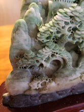 Load image into Gallery viewer, Jade Stone Hand Carved Ancient Mountain Scene X