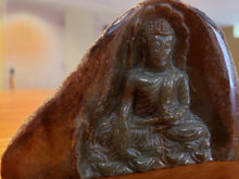 Load image into Gallery viewer, Jade Statue Hand Carved In Original Stone