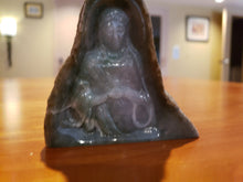 Load image into Gallery viewer, Purple Jade Statue Hand Carved In Original Stone