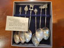 Load image into Gallery viewer, Japanese Sterling Silver Demitasse Spoons Set of 6