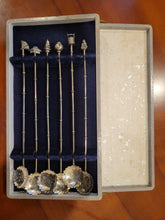 Load image into Gallery viewer, Japanese Sterling Silver Iced Tea Spoons Set of 6