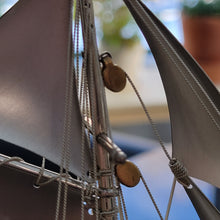 Load image into Gallery viewer, Original Tekehiko Japanese Sterling Silver Sailing Yacht