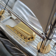 Load image into Gallery viewer, Original Japanese Sterling Silver Sailing Yacht With Gold Gilding