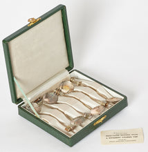 Load image into Gallery viewer, Japanese Sterling Silver Demitasse Spoons Set of 6