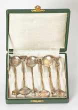 Load image into Gallery viewer, Japanese Sterling Silver Demitasse Spoons Set of 6