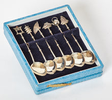 Load image into Gallery viewer, Japanese Sterling Silver Demitasse Spoons Set of 6