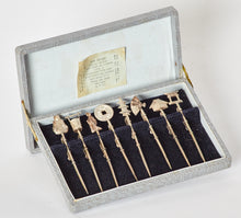 Load image into Gallery viewer, Japanese Sterling Silver Cocktail Picks Set of 8