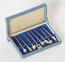 Load image into Gallery viewer, Japanese Sterling Silver Cocktail Picks Set of 8