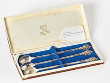 Load image into Gallery viewer, Siam Sterling Silver Figural Buddha Iced Tea Spoons Set of 3