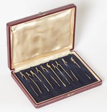 Load image into Gallery viewer, Hallmarked 800 Silver Rabbit Cocktail Picks Set of 10