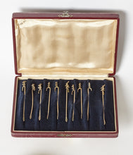 Load image into Gallery viewer, Hallmarked 800 Silver Rabbit Cocktail Picks Set of 10