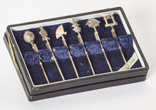 Load image into Gallery viewer, Japanese Sterling Silver Cocktail Picks Set of 6