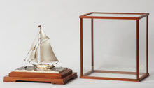 Load image into Gallery viewer, Original Japanese Sterling Silver Sailing Yacht With Gold Gilding