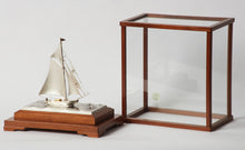 Load image into Gallery viewer, Original Tekehiko Japanese Sterling Silver Sailing Yacht With Gold Gilding