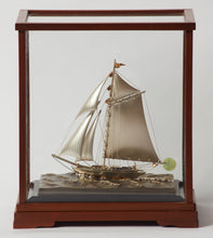 Load image into Gallery viewer, Original Tekehiko Japanese Sterling Silver Sailing Yacht