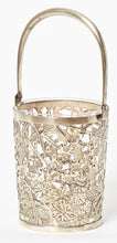 Load image into Gallery viewer, Large Sterling Silver and Crystal Bamboo Ice Bucket