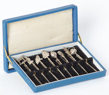 Load image into Gallery viewer, Japanese Sterling Silver Cocktail Picks Set of 8