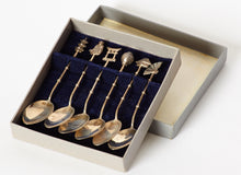 Load image into Gallery viewer, Japanese Sterling Silver Demitasse Spoons Set of 6