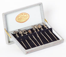 Load image into Gallery viewer, Japanese Sterling Silver Cocktail Picks Set of 8